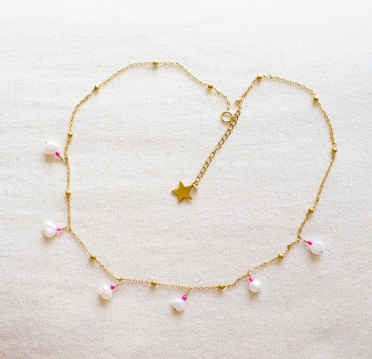 Pink & Pearl Necklace