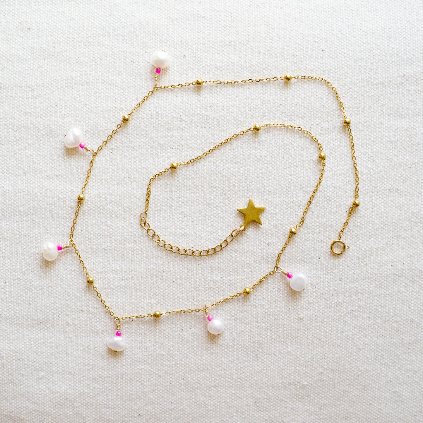 Pink & Pearl Necklace