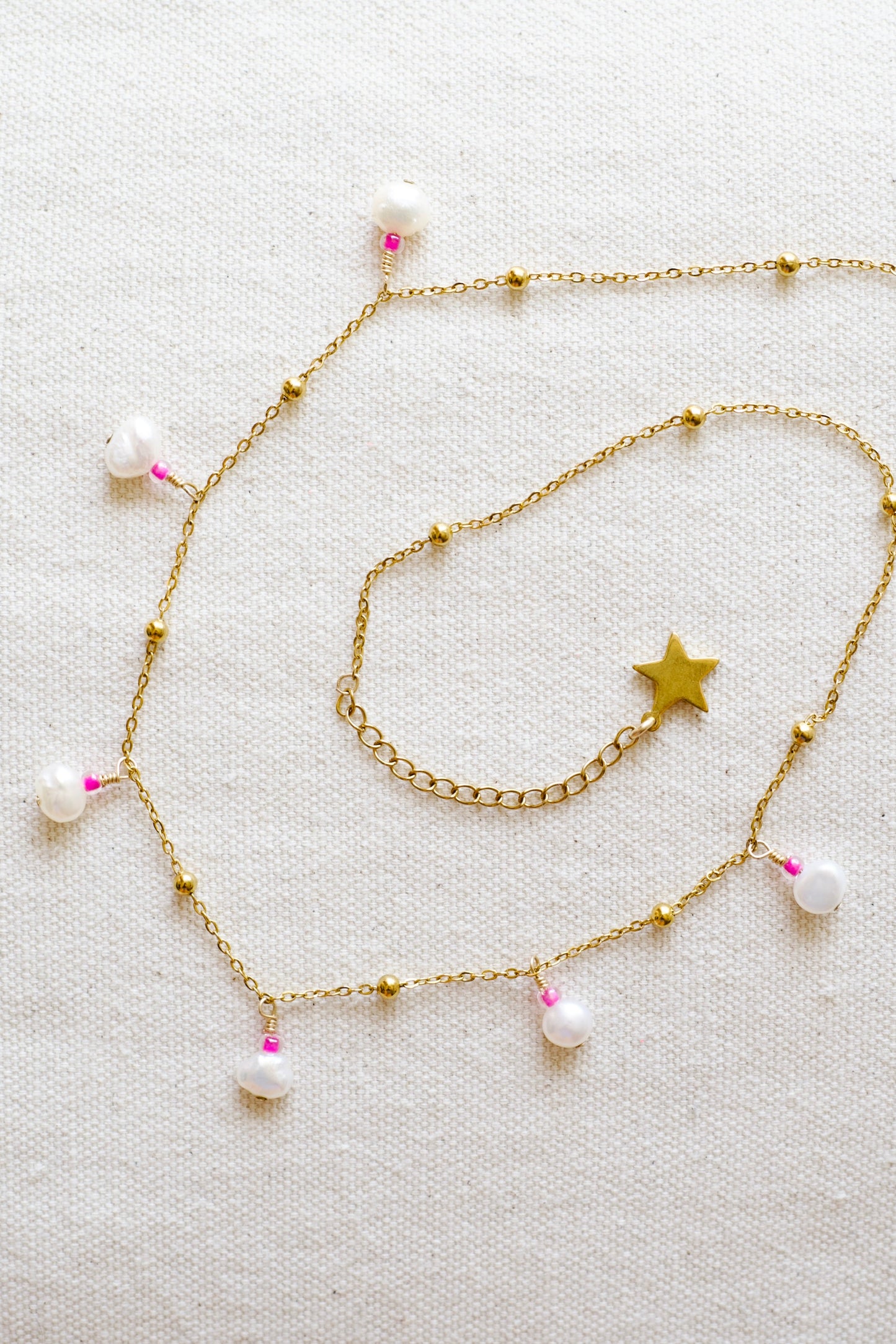 Pink & Pearl Necklace