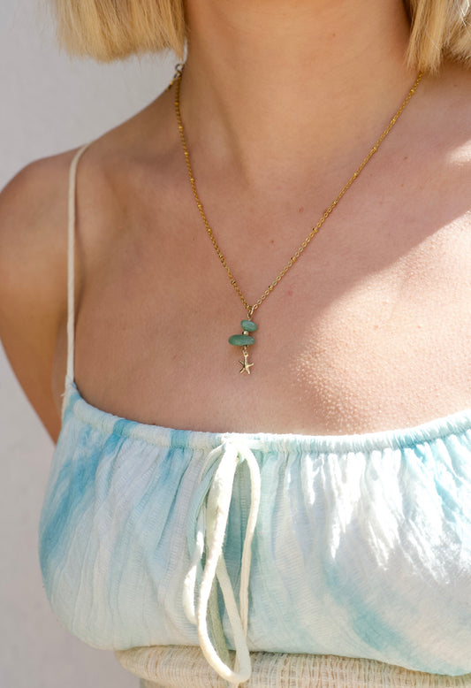 Jade & Starfish Necklace