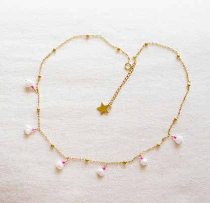 Pink & Pearl Necklace